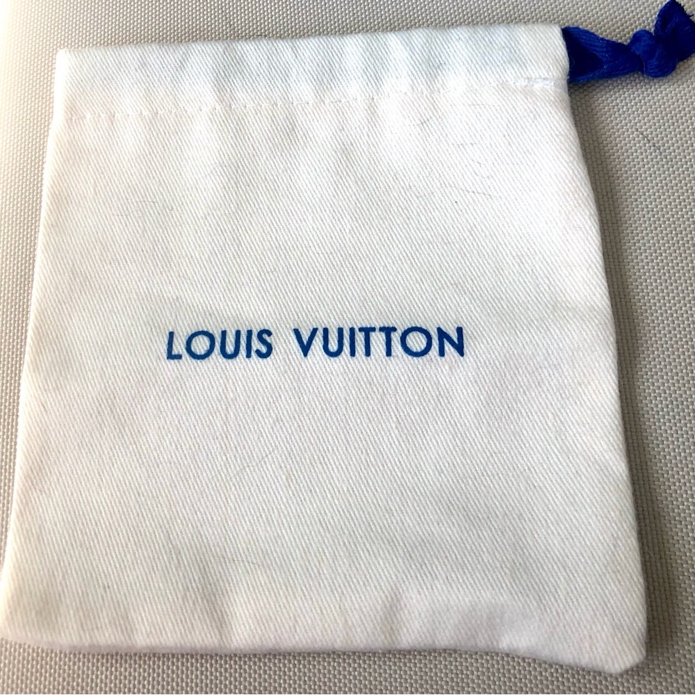 Louis Vuitton off white beige Small Dust Bag Jewelry Watch Pouch Drawstring NEW